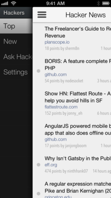 Hackers - a Hacker News app for iPhone screenshot