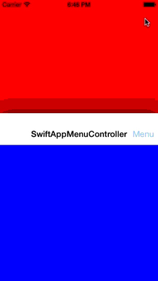 SwiftAppMenuController screenshot