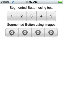 Segmented Buttons screenshot