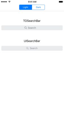 TOSearchBar screenshot