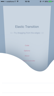 ElasticTransition ObjC Version screenshot