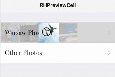 RHPreviewCell screenshot