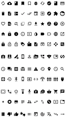 MaterialDesignSymbol / Icon font library / Google Material Design Icons for Swift screenshot