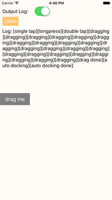 DPDraggableButton-Swift screenshot