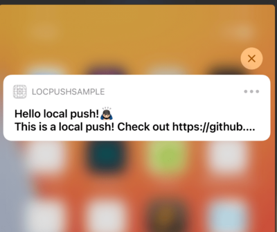 Local Push screenshot