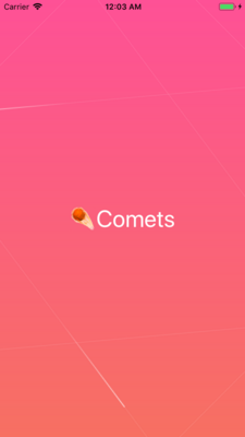 Comets screenshot