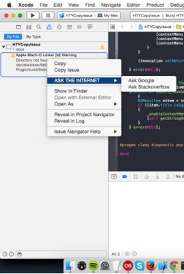 CopyIssue-Xcode-Plugin screenshot