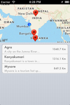 Location Map screenshot