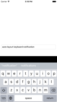 PEAR-KeyboardNotification-iOS screenshot