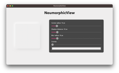 NeumorphicView screenshot