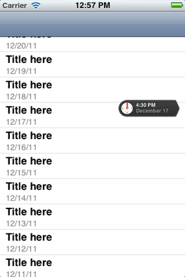 TimeScroller screenshot