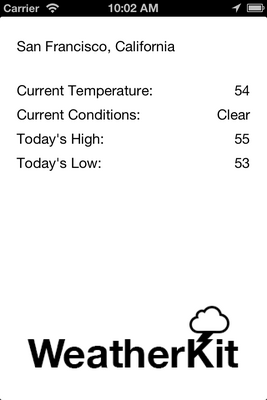 WeatherKit screenshot