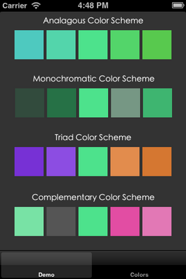 Colours screenshot