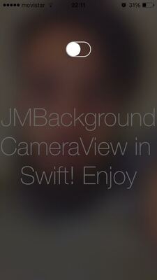 JMSwiftBackgroundCameraView screenshot