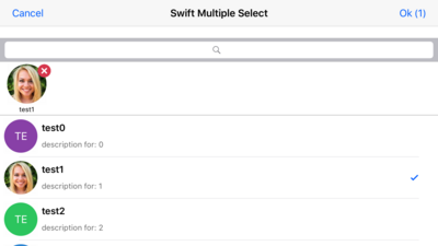 SwiftMultiSelect screenshot