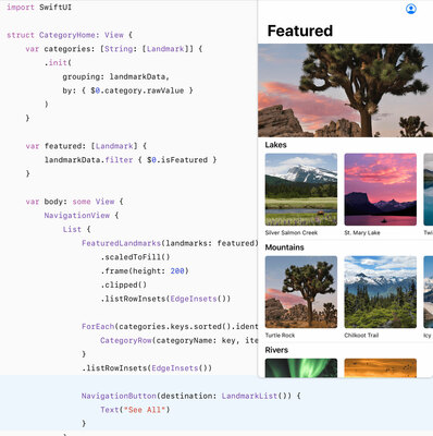SwiftUI Examples screenshot