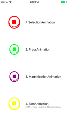 Button Selection Animation screenshot
