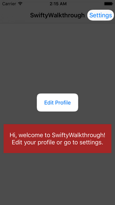 SwiftyWalkthrough screenshot