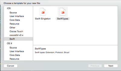 Swift Xcode File Templates screenshot