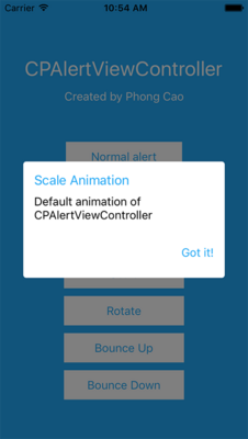 CPAlertViewController screenshot
