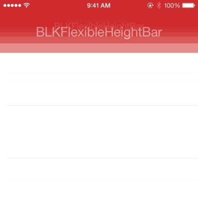BLKFlexibleHeightBar screenshot
