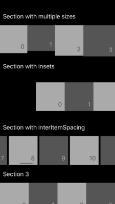 JEKScrollableSectionCollectionViewLayout screenshot