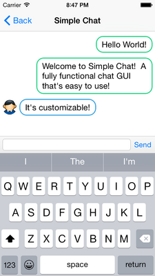 SimpleChat screenshot