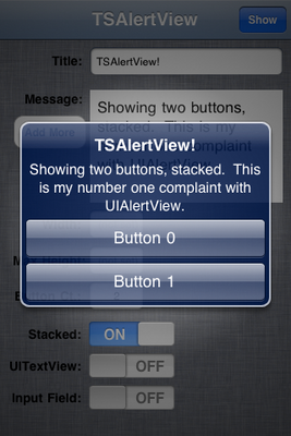 TSAlertView screenshot