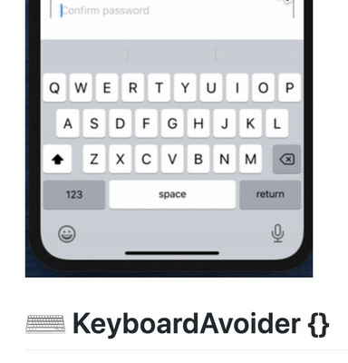 KeyboardAvoider screenshot