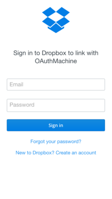 DropboxSimpleOAuth screenshot