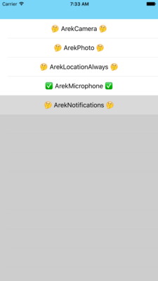 AREK - Permissions manager screenshot