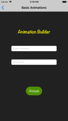 Animation Builder screenshot
