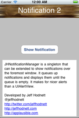 JHNotificationManager screenshot