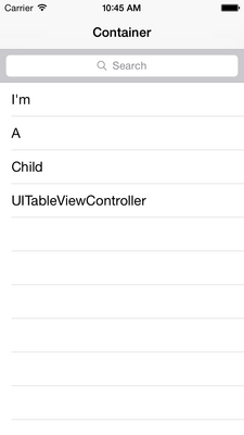 UITableViewController-Containment-Demo screenshot