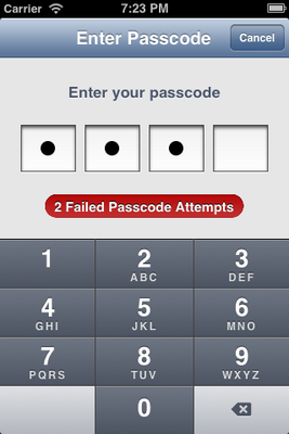 PAPasscode screenshot