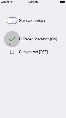 BFPaperCheckbox screenshot